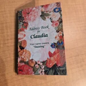 DAZZLING! Claudia Address book - never used‎